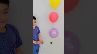 balloon popping challenge #shorts NO YE S40 MLN SUBSCRIBERS CHALLENGE