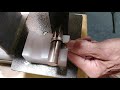 creating a spiral ring on the flatwearable silverware bending press