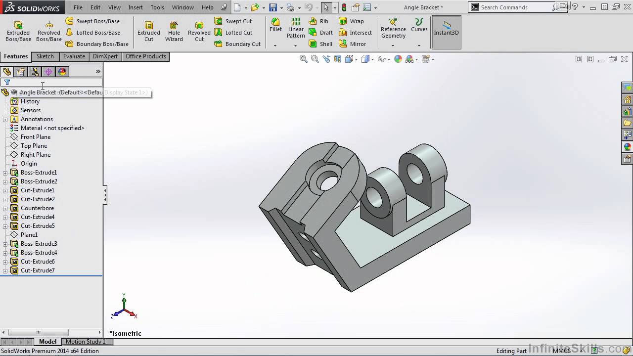 SolidWorks 2014 Tutorial | Feature Manager Design Tree - YouTube