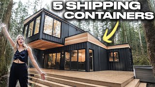 Inside A 2-Story Home Built Out of SHIPPING CONTAINERS