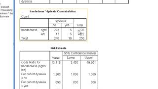 V4.16 - Odds/Ratios in SPSS