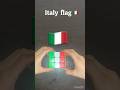 How to make  Italy flag 🇮🇹🇮🇹🇮🇹      on 3 x 3 Rubiks cube #Shorts #Fadil’sCreativities