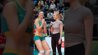 La jugadora de voleibol playa que dejó a todos boquiabiertos con su baile#voleybol #shorts #baile