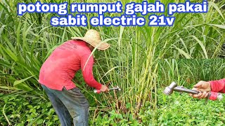 TESTING SABIT RUMPUT ELECTRIC BUATAN @diycopy4930