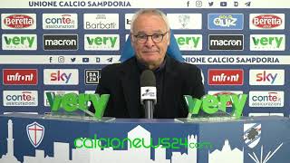 Conferenza stampa Ranieri pre Sampdoria-Atalanta