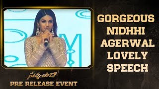 Gorgeous Nidhhi Agerwal Lovely Speech @Savyasachi Pre Release Event
