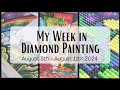 Taking you along on all the Diamond Painting I did in one week  - Vlog Style