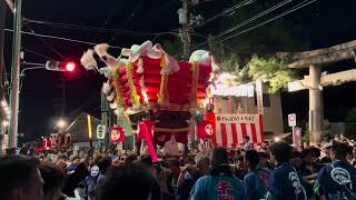 【令和五年 千塚太鼓台 松の馬場】ふとん太鼓 差し上げ 大阪府八尾市