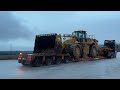 it s snowing let s transport the caterpillar 988g wheel loader fasoulas heavy transports