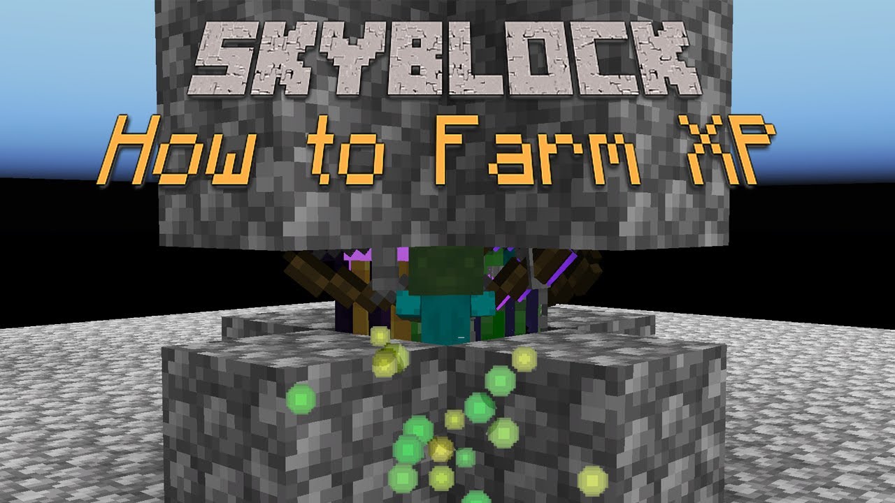 Easy Skyblock Xp Farm Tutorial Youtube