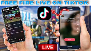 how to free fire live in TikTok || how to live in Tiktok gaming mobile