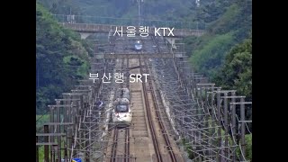 고속열차(KTX, SRT) 고속주행, 무정차 통과 영상모음