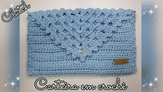 Carteira de Crochê/ Clutch #croche