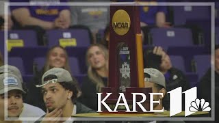 Fans, team celebrate historic wins for MSU-Mankato’s men’s and women’s basketball