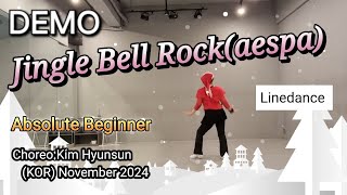 Jingle Bell Rock Linedance DEMO. Absolute Beginner.  미리 Christmas 특집.. Choreo:Kim HyunSun (KOR)2024.