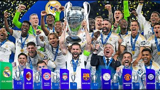 Real Madrid crowned European kings for 15th time. Most UCL Winners Clubs #halamadrid