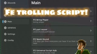 [ Fe ] OP Roblox script: Universal Trolling GUI