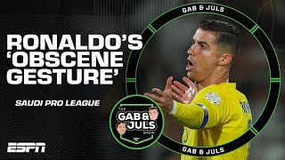 Gab & Juls react to Cristiano Ronaldo’s ‘obscene gesture’ in Al Nassr win 👀 | ESPN FC