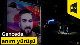 Gəncədə erməni terroru zamanı həlak olanların xatirəsinə həsr olunan anım yürüşü