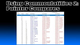 USING COMMONALITIES 2: MULTI LEVEL POINTER COMPARES