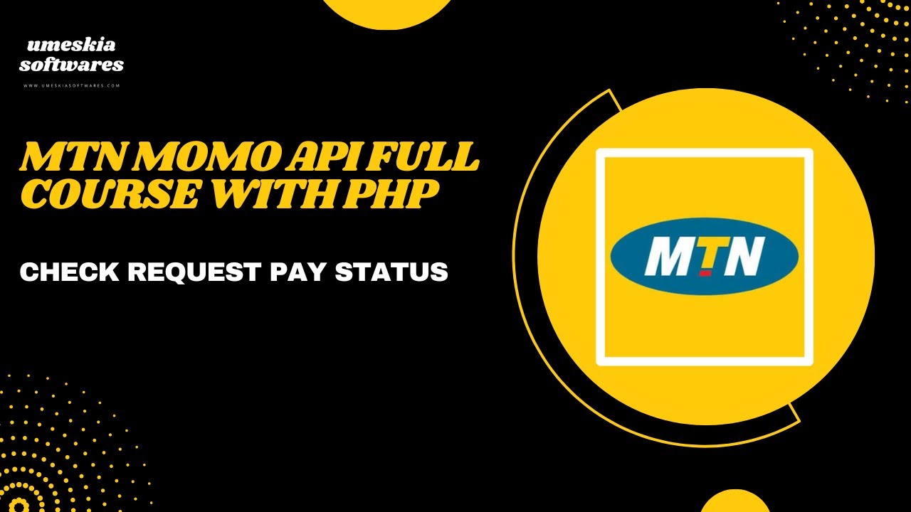 Mtn Momo Api Full Course With Php Check Request Pay Status Youtube