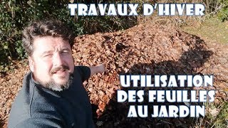 Utilisation des feuilles mortes au jardin