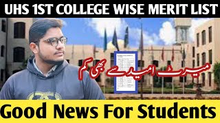 UHS Private Medical Colleges Merit List Analysis | Merit Decreased | Expected Closing Merit