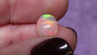 Ethiopian Solid White opal collection 10x8mm 18 opals part 2 of 2   1