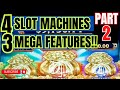 Fu Dai Lian Lian 3 Mega Features Pt 2 Having Fun on 4 Slot Machines #casino #2023 #slots #4k