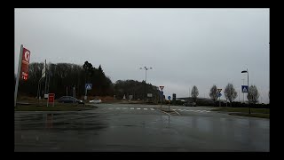 Bergen - Rainy drive around Flesland Airport