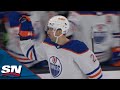 Oilers' Evan Bouchard Fires Blazing Wrister Top Shelf Past Bruins' Jeremy Swayman