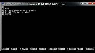 GwBasic-Program To Add Numbers