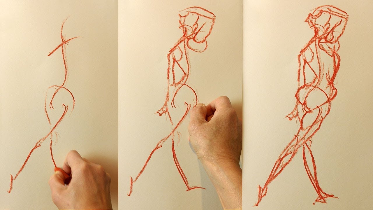 Beginner GESTURE Drawing (2 Of 3) - How To Draw Expressively Through ...