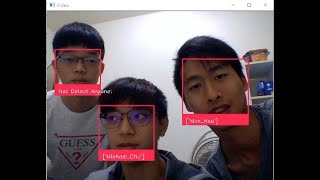 Real time face recognition (via webcam) demo 即時臉部辨識講解