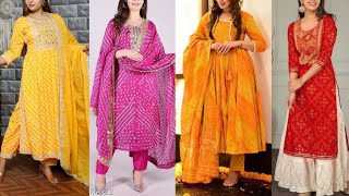 Bandhani Dress Designs | Bandhani Kurti Design | Bandhani Anarkali Dress | Bandhani Dresses