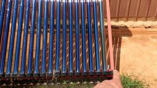 Evacuated tube solar water heater overheat