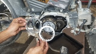 clutch plate change yamaha junoon 4stroke