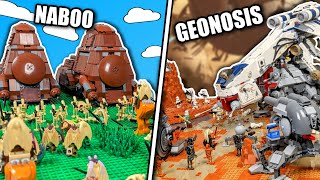 I Built The BIGGEST Star Wars Battles In LEGO!