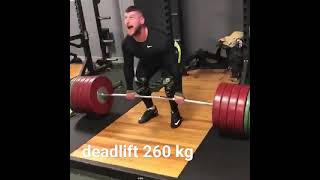 Satalenco Alexandru weightlifting deadlift 260 kg