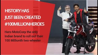 Hero MotoCorp 100 Million Achievement. Live.