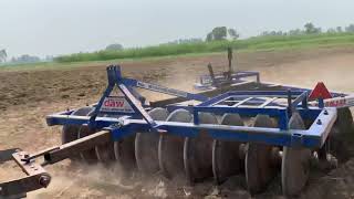 Sawraj 744 के साथ 10+10 डिस्क हैरो  disc harrow dhanjal agriculture works gura 9814031938 9876235388