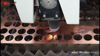 big size copper sheet cutting with speedy fiber laser cutting machine