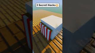 Minecraft 3 Secret Hacks🤯 #shorts