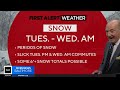 wintry weather returning to maryland on tuesday