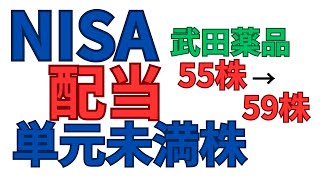 【NISA】単元未満株「配当」武田薬品工業2024年12月個別株