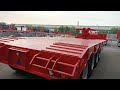 4 axles low bed trailer