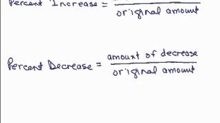 Percent Increase & Decrease 1