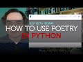 How to use Poetry to manage Python projects