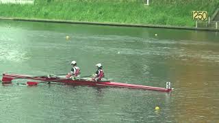 20190907インカレ3日目　女子ダブルスカル楓　準決　伴走車