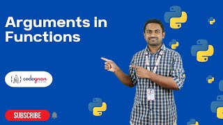 Arguments in functions | Python Tutorials - 2022 | Codegnan